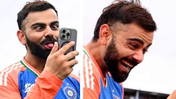 बेटे अकाय के साथ बच्चे बने विराट कोहली, जीत के बाद किया अनुष्का को फोन तो कैमरे में कैप्चर हो गईं ये तस्वीरें