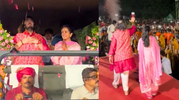 अनंत-राधिका का जामनगर में हुआ ग्रैंड वेलकम, नई बहू पर हुई फूलों की बरसात