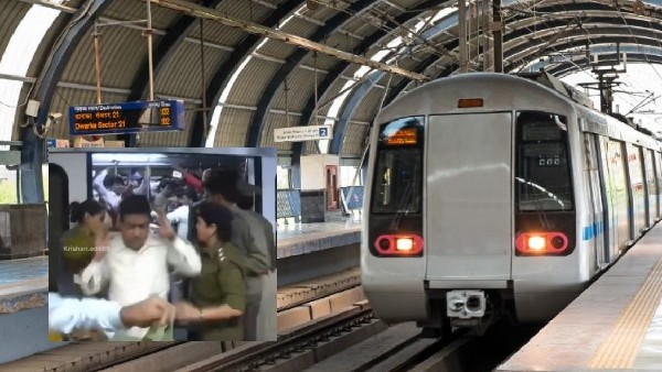 delhi metro viral video