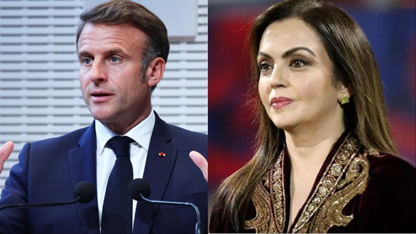 Emmanuel Macron nita ambani