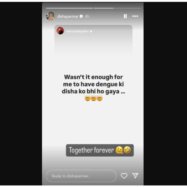 Disha Parmar Rahul Vaidya Health Update