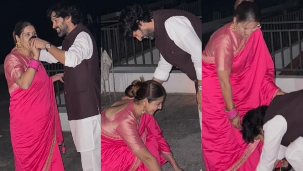 Vikrant Massey Touches Wife Feet On Karwa Chauth Vikrant Massey Touches Wife Feet On Karwa Chauth