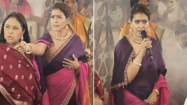 Kajol Angry At Durga Pooja Video