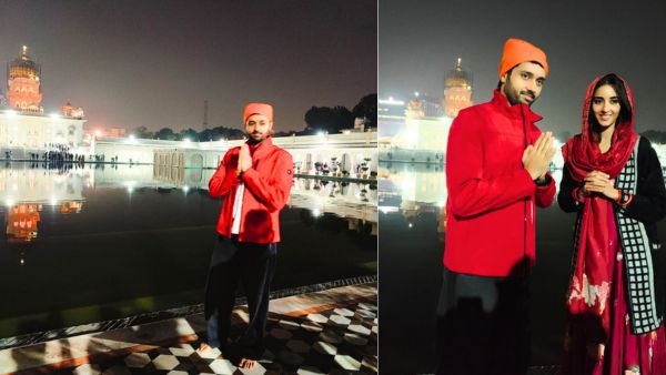 'वनवास' स्टार्स उत्कर्ष शर्मा और सिमरत कौर ने दिल्ली के बंगला साहिब गुरुद्वारा और हनुमान मंदिर में लिया आशीर्वाद