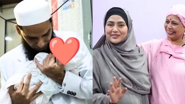 Sana Khan बनी दूसरी बार मां, बेटे के कान में पिता अनस सईद ने पढ़ी पहली अजान