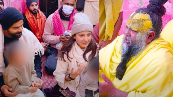 VIDEO: संन्यास की खबरों के बीच प्रेमानंद महाराज के दर्शन करने पहुंचे विराट-अनुष्का- पूछा ये सवाल...