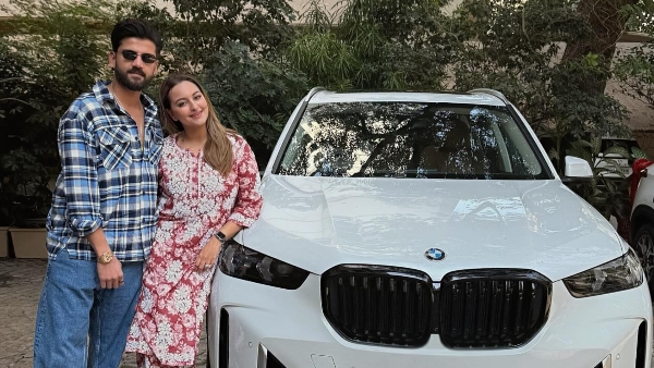 Sonakshi Sinha Zaheer Iqbal New BMW