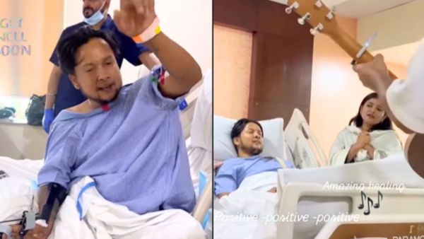 Arunita Kanjilal Emotional After seeing Pawandeep Rajan Condition, Sing  this song in Hospital bed, Viral Video -Hindi Filmibeat