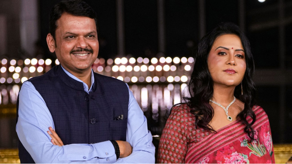 Devendra Fadnavis wife Transformation Devendra Fadnavis wife Transformation