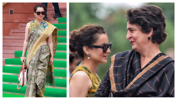 Kangana Ranaut Parliament Saree