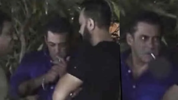 Salman Khan Smoking At Ganesh Chaturthi