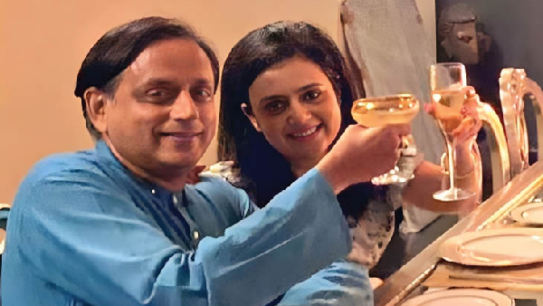 Shashi Tharoor mahua moitra cigarettes Shashi Tharoor mahua moitra cigarettes