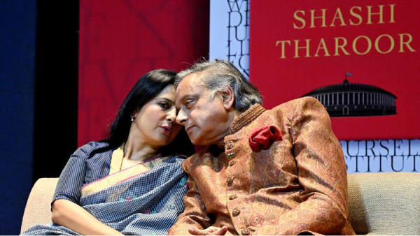 Shashi Tharoor mahua moitra cigarettes Shashi Tharoor mahua moitra cigarettes