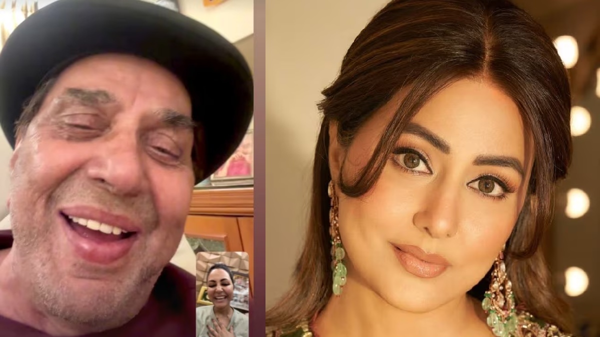 हिना खान के साथ धर्मेंद्र की वीडियो कॉल!