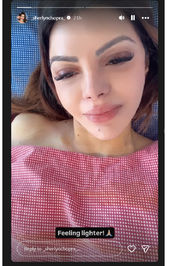 Sherlyn Chopra Heavy Breast Implant Surgery