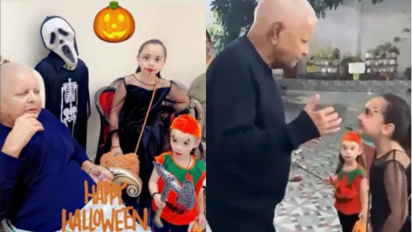 Lalu Prasad Yadav Halloween celebration