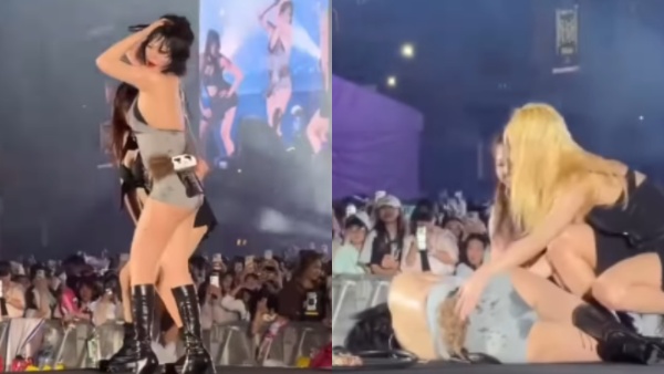 HyunA stage collapse