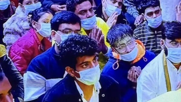 Palash Muchchal At Premanand Ji Maharaj