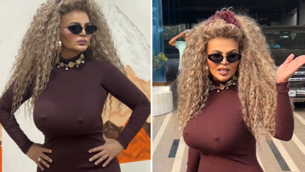 Rakhi Sawant Braless Video