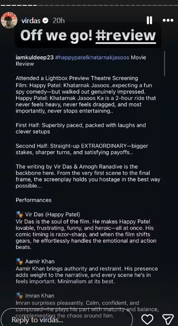 Happy Patel Khatarnaak Jasoos First Review