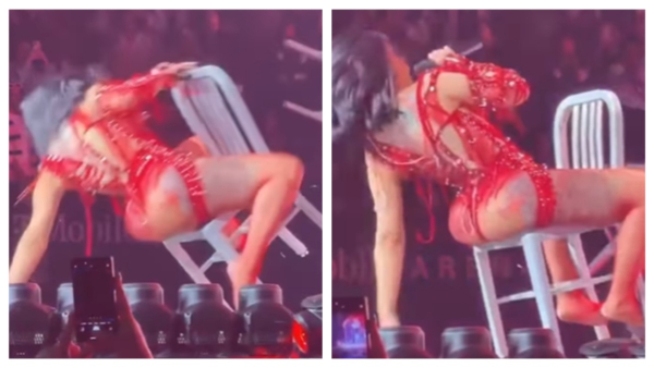 Cardi B Falling Video