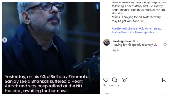Sanjay Leela Bhansali Heart Attack Sanjay Leela Bhansali Heart Attack