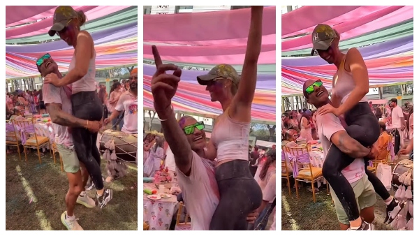 Shikhar Dhawan Sophie Shine Holi Shikhar Dhawan Sophie Shine Holi