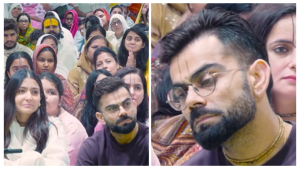 Virat Kohli Anushka Sharma Meet Premanand Ji Maharaj
