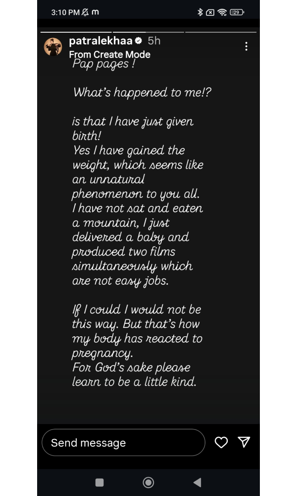 Patralekhaa Befitting Reply To Trollers For Her Body Shaming