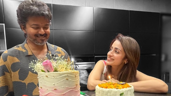 Trisha Krishnan CM Vijay Birthday Trisha Krishnan CM Vijay Birthday