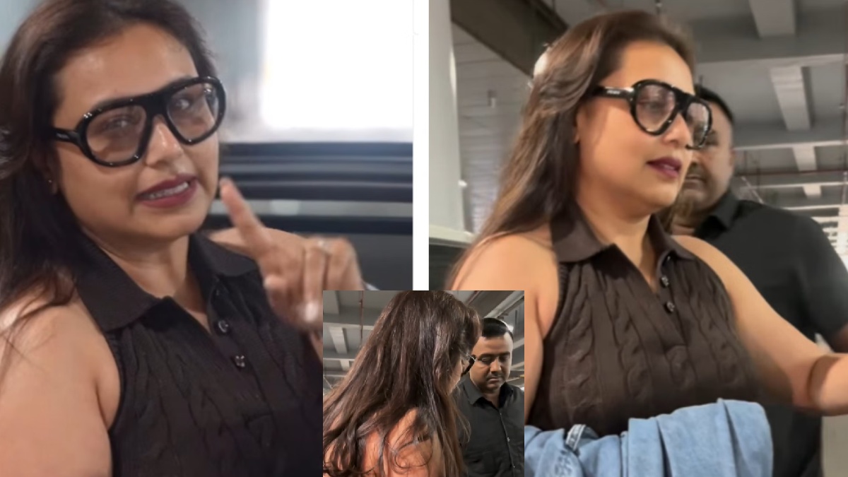 Rani Mukerji lashes out at paparazzi! Checks camera on suspicion; video goes viral Rani Mukerji lashes out at paparazzi! Checks camera on suspicion; video goes viral