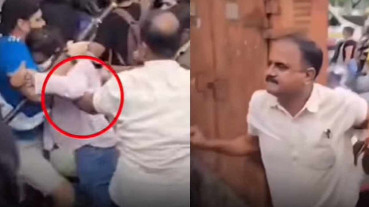 प्रोटेस्ट के दौरान छात्रा का प्राइवेट पार्ट छूता दिखा पुलिसवाला? सादी वर्दी में घिनौनी हरकत! वीडियो वायरल