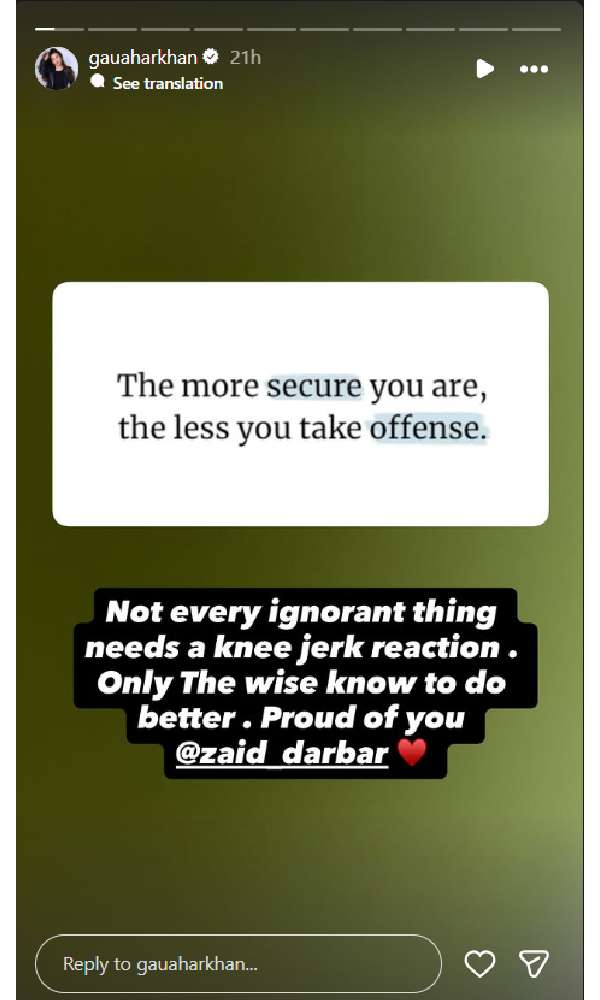 Gauahar Khan Reaction On Kushal Tandon Comment