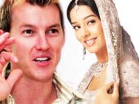 Brett Lee and Amrita Rao