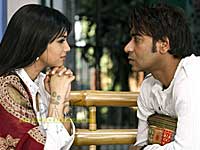 Ajay Devgan and Ayesha Takia