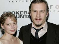 Heath Ledger and Michelle Williams