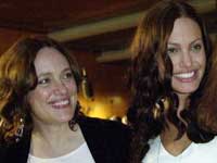 Angelina Jolie with her mother Marcheline Bertrand Angelina Jolie with her mother Marcheline Bertrand