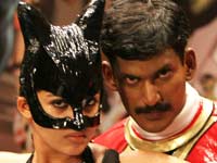 Nayantara and Vishal in Sathyam