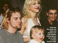 Courtney Love and Kurt Cobain in 1993