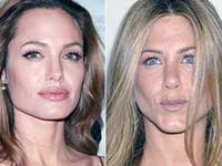 Angelina Jolie and Jennifer Aniston