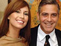 George Clooney and Sarah Larson