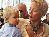 Sharon Stone and Son Roan