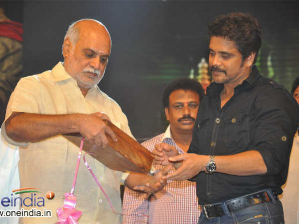 K Raghavendra Rao unveiling the audio CDs of Damarukam