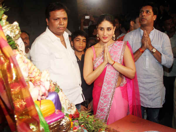 Kareena And Madhur Offer Prayers To Ganesh