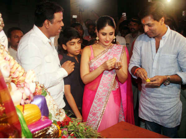 Kareena And Madhur Doing Aarti