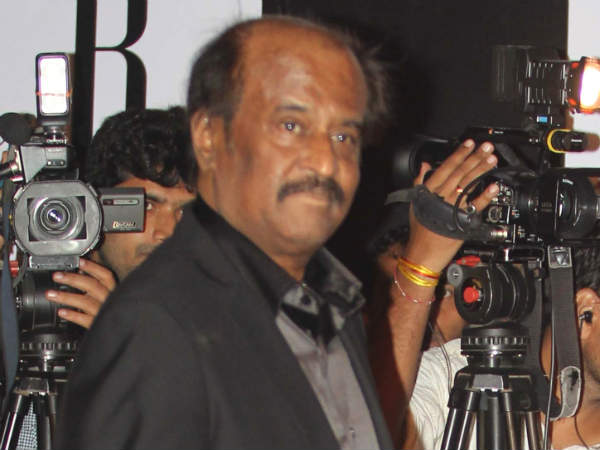 Rajinikanth Poses For The Shutterbugs