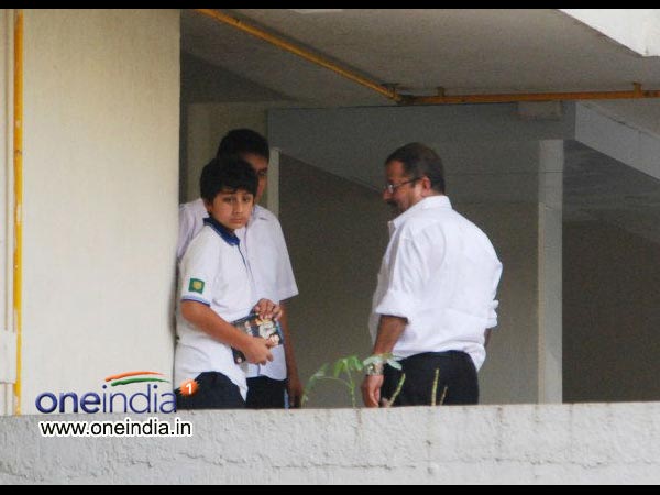 Saif's Son Ibrahim Spotted