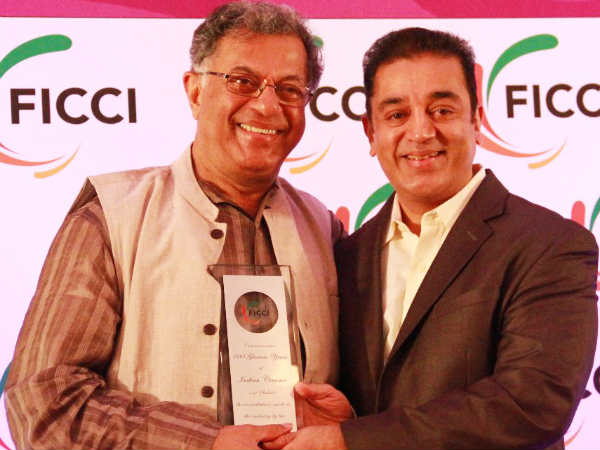 Girish Karnad With Kamal Hassan