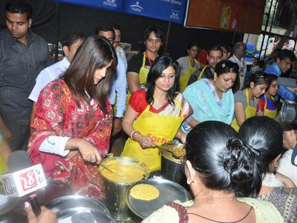Priyanka At Durga Puja Event