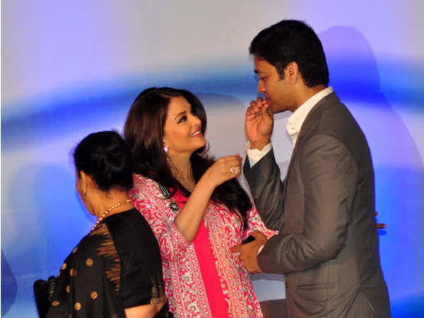 Aishwarya With Brother Aditya Rai